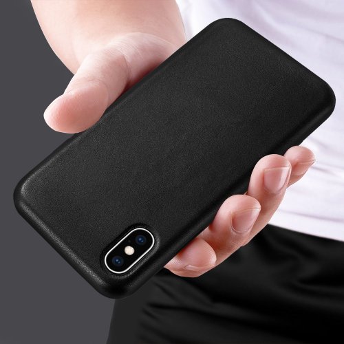 Kryt na mobil iPhone SE 2020 / iPhone 8 / iPhone 7 Mobi Eco Leather čierny
