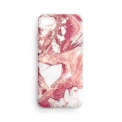 Kryt na mobil iPhone 13 Mobi Marble ružový