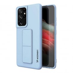 Kryt na mobil Samsung Galaxy S21 Ultra 5G Mobi Kickstand svetlo modrý