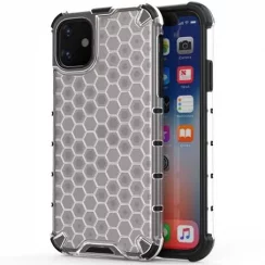 Kryt na mobil iPhone 11 Mobi Honeycomb transparentný