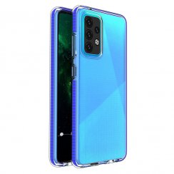 Kryt na mobil Samsung Galaxy A52 5G / A52 4G / A52s 5G Mobi Spring s gélovým povrchom, odolný, transparentný s tmavo modrým rámom