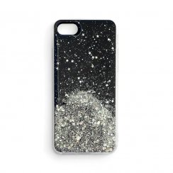 Kryt na mobil iPhone 13 Mini Mobi Star Glitter čierny