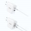 Choetech fast GaN wall charger USB Type C PD USB-A QC3.0 65W 3,25A white (PD8002)