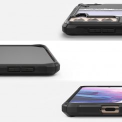 Kryt na mobil Samsung Galaxy S21+ 5G (S21 Plus 5G) Ringke Fusion X čierny (Ticket band)