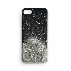 Kryt na mobil iPhone 13 Pro Max Mobi Star Glitter čierny