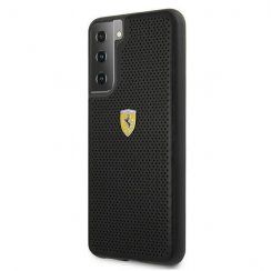 Kryt na mobil Samsung Galaxy S21+ 5G (S21 Plus 5G) Ferrari On Track Perforated čierny