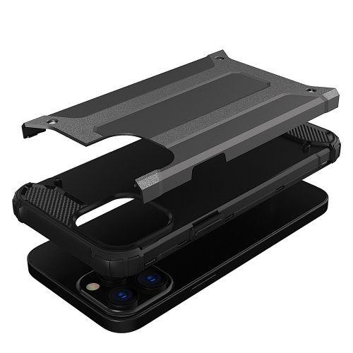 Kryt na mobil iPhone 13 Pro Mobi Hybrid čierny