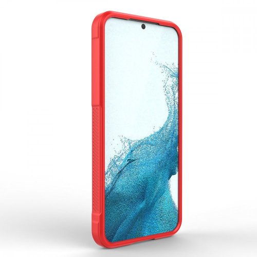 Magic Shield flexibilný kryt pre Samsung Galaxy S23+ (S23 Plus) s vystuženým dizajnom - červený