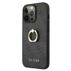 Kryt na mobil iPhone 13 / iPhone 13 Pro Guess Ring Stand sivý