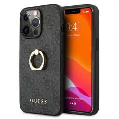 Kryt na mobil iPhone 13 / iPhone 13 Pro Guess Ring Stand sivý