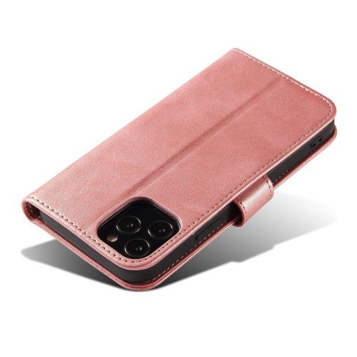 Obal na mobil iPhone 12 Mini Mobi Magnet Elegante ružový