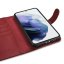 Kryt na mobil Samsung Galaxy S22 5G iCarer Haitang Leather červený