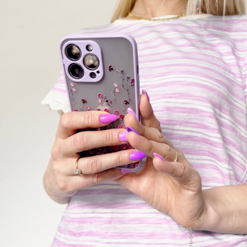 Kryt s kvetinovým motívom pre Samsung Galaxy A13 5G - ružový
