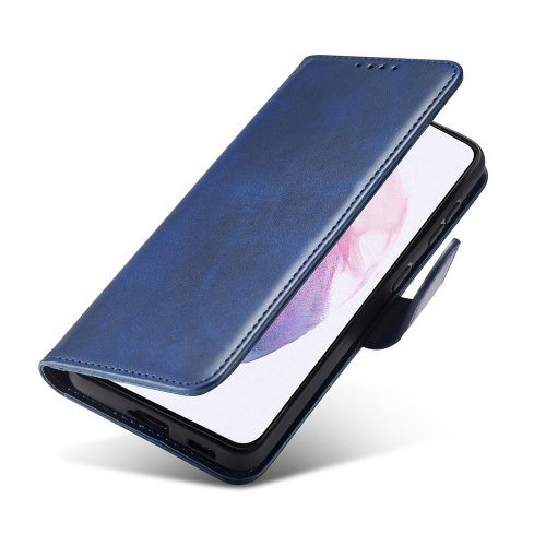 Modrý magnetický kryt pre Samsung Galaxy S21+ 5G (S21 Plus 5G) - elegantný obal s podporou