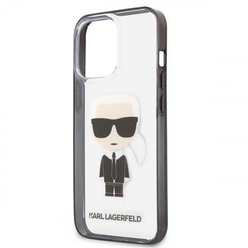 Kryt na mobil iPhone 13 Pro Max Karl Lagerfeld Ikonik Karl transparentný