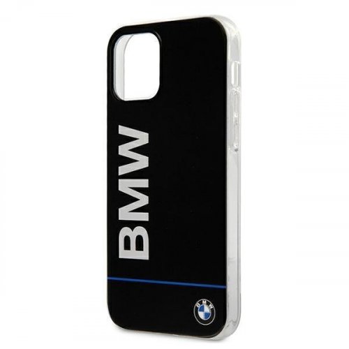 Kryt na mobil iPhone 12 / iPhone 12 Pro BMW Signature Printed Logo čierny