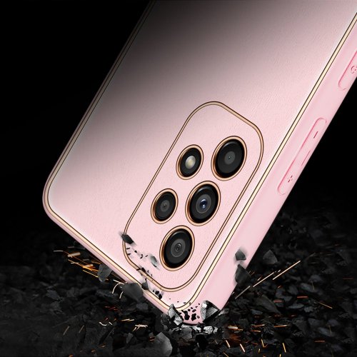 Dux Ducis Yolo elegantný kryt z ekologickej kože pre Samsung Galaxy A53 5G - ružový