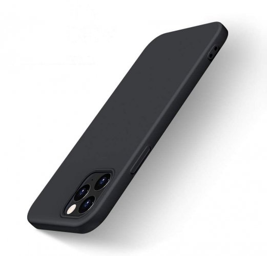 Kryt na mobil iPhone 12 / iPhone 12 Pro Mobi Soft Flexible čierny
