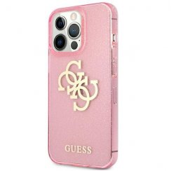 Kryt na mobil iPhone 13 Pro Max Guess 4G Big Logo ružový