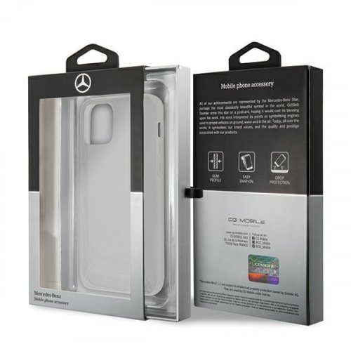 Kryt na mobil iPhone 12 / iPhone 12 Pro Mercedes Transparent Line transparentný