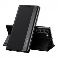 Sleep Case Pro kryt pre Samsung Galaxy S23 Ultra s flip stojanom - čierny
