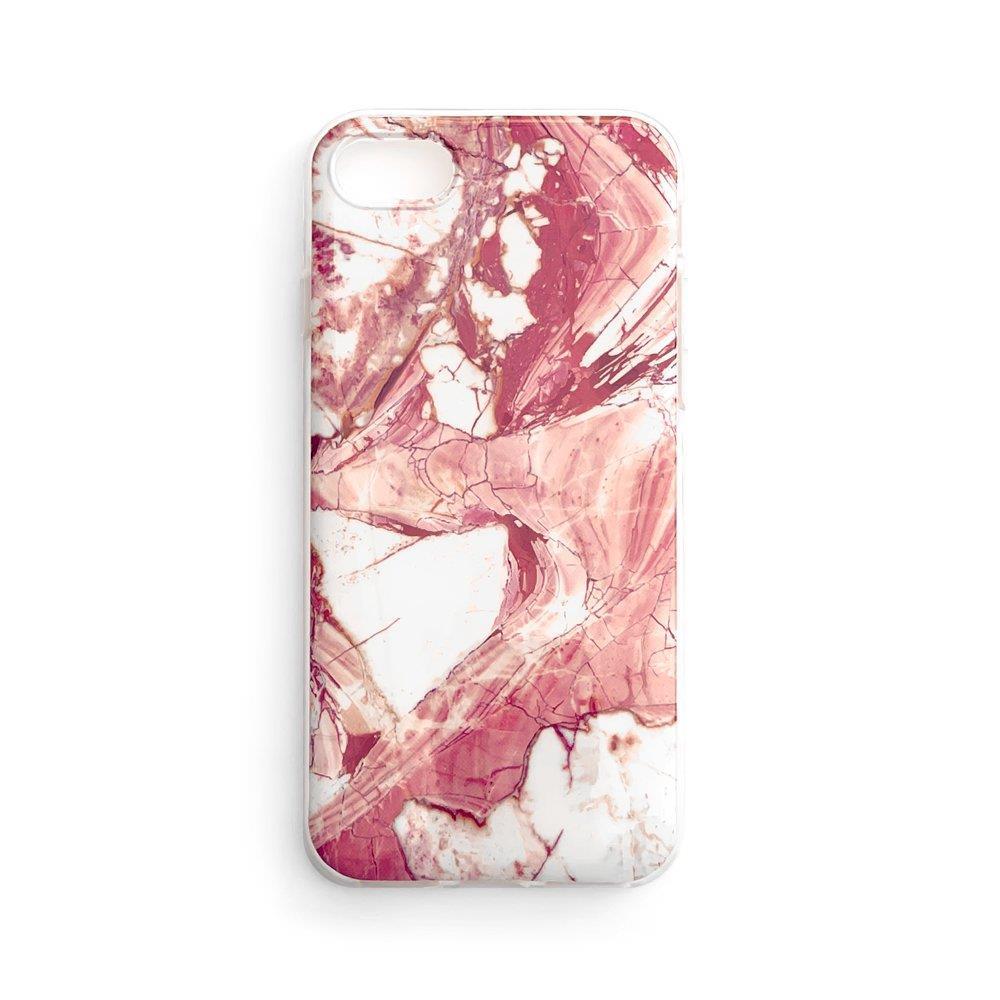 Kryt na mobil iPhone 13 Mobi Marble růžový