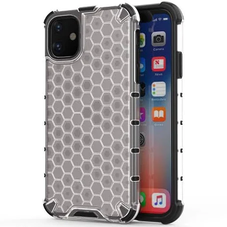 Kryt na mobil iPhone 11 Mobi Honeycomb transparentný